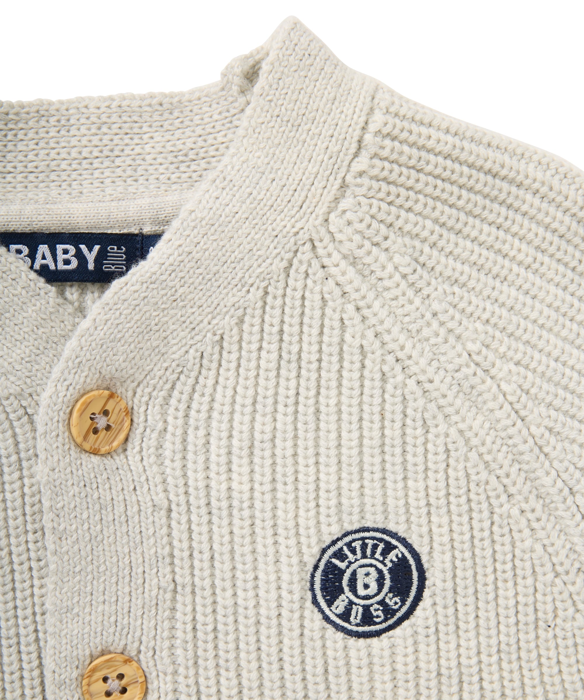 rib vest met knopen