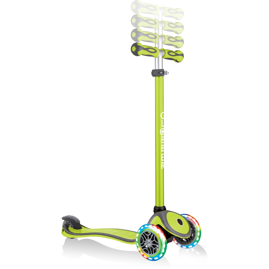 GLOBBER GO-UP COMFORT LIGHTS mit Leuchtrollen, lime grün