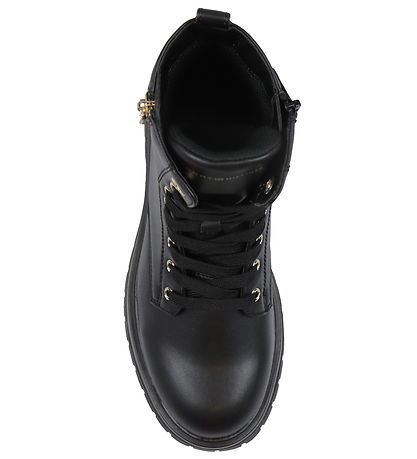 Tommy Hilfiger Støvler - Lace-Up - Sort