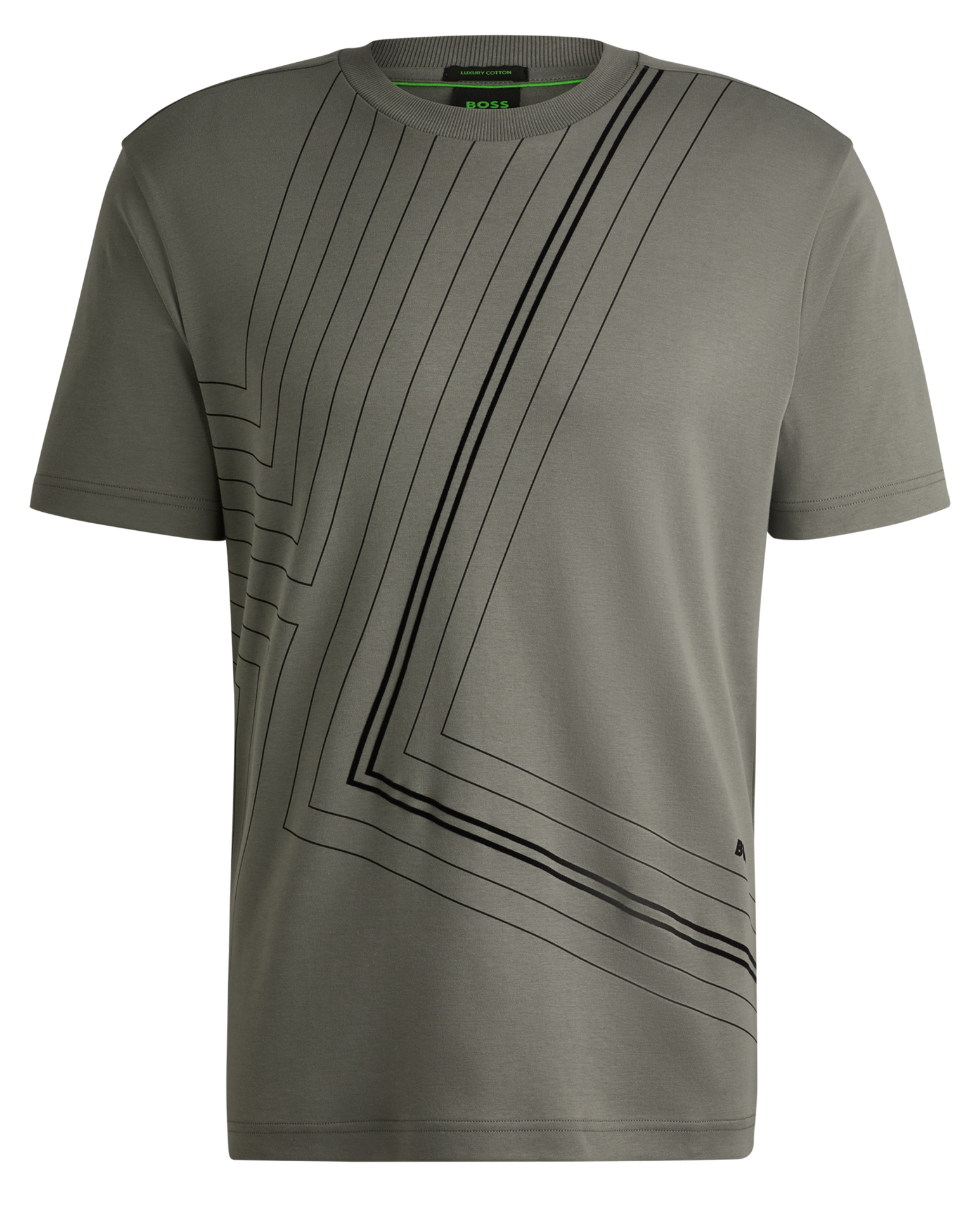 T-shirt Regular en coton | Argent