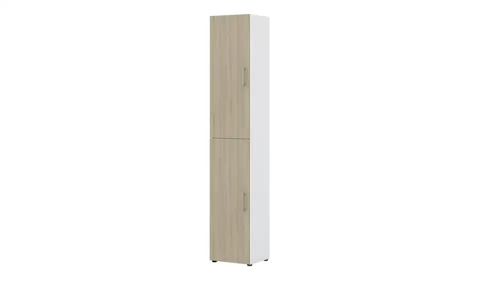 Aktenschrank Kasai 2 Türen Eiche Sonoma (Nachbildung), Weiß