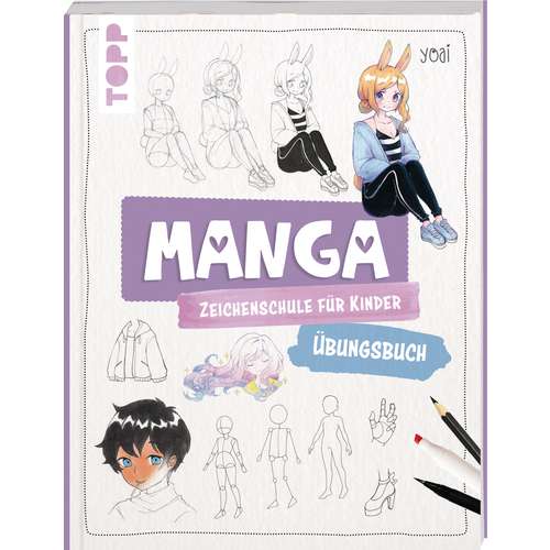 Manga Zeichenschule für Kinder - Übungsbuch