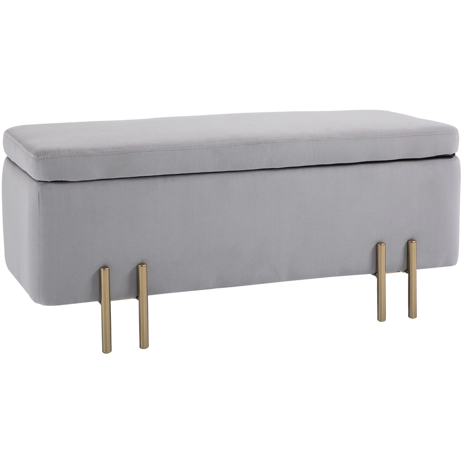 HOMCOM Sitzbank im elegantem Design hellgrau