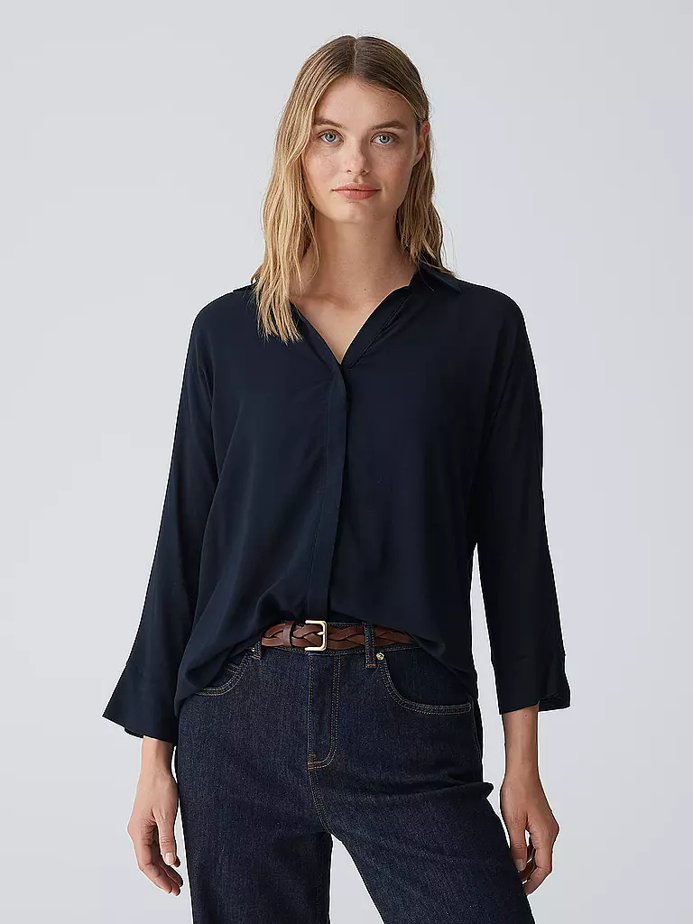OPUS Blusenshirt FLAVENA dunkelblau