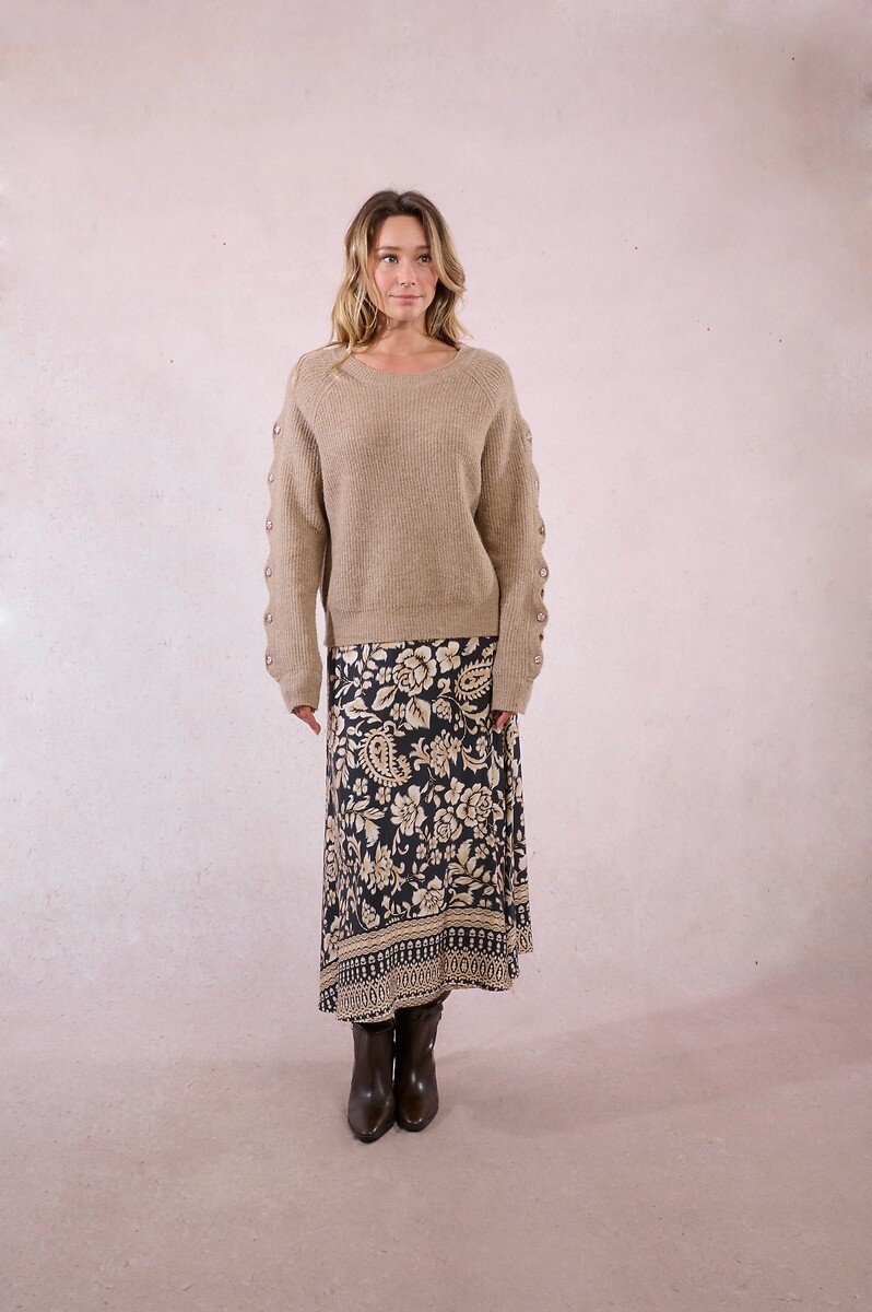 MOLLY BRACKEN<br>Suéter com mangas abotoadas