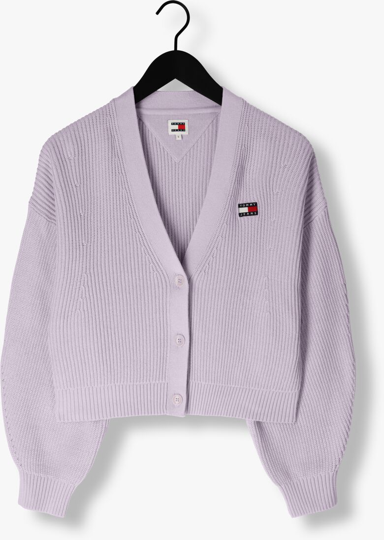TOMMY JEANS lila tommy jeans trui tjw essential badge cardigan