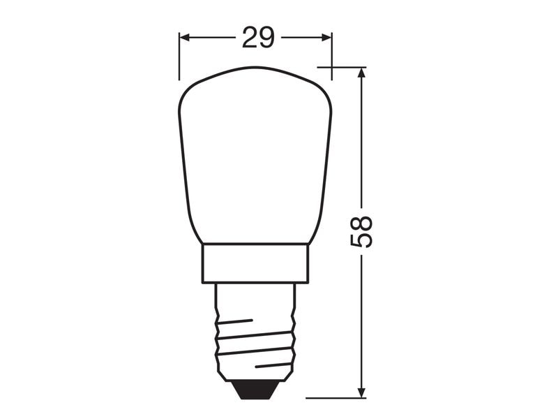 OSRAM Lampe Special Oven T FR 40W 230 V E14 Warmweiss Glühlampe für Ofenbeleuchtung