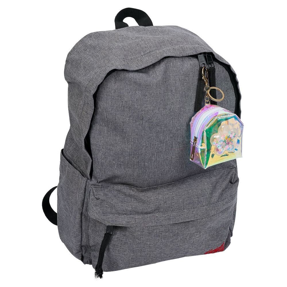 Porte-clé mini sac plastique holographique - 3 modèles