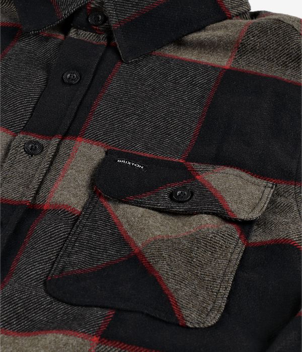 Brixton Bowery Hemd (heather grey charcoal)