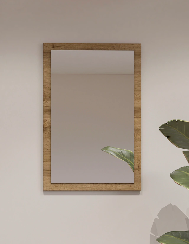 INOSIGN Garderobenspiegel »Cross,Breite 40-60 cm moderner Flurspiegel hochkant oder quer hängend« Wandspiegel mit Rahmenoptik