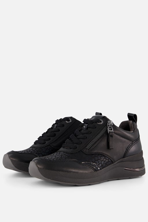 Tamaris Comfort Sneakers zwart Leer
