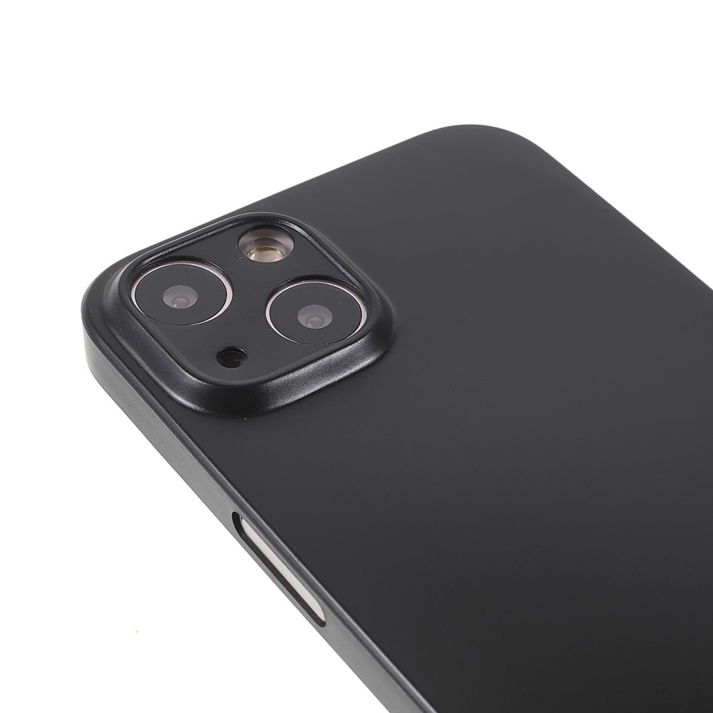 iPhone 13 Kunststoff Hülle Case Ultra Thin 0.45 mm - Schwarz (Matt)