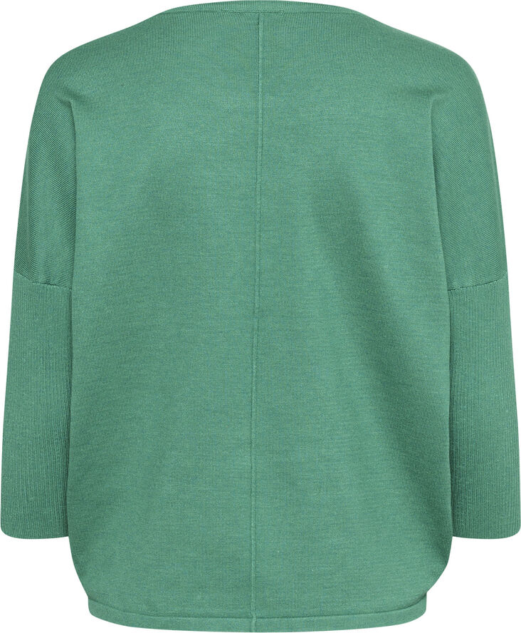 Saint Tropez A2561, MilaSZ R-Neck Pullover Emerald melange