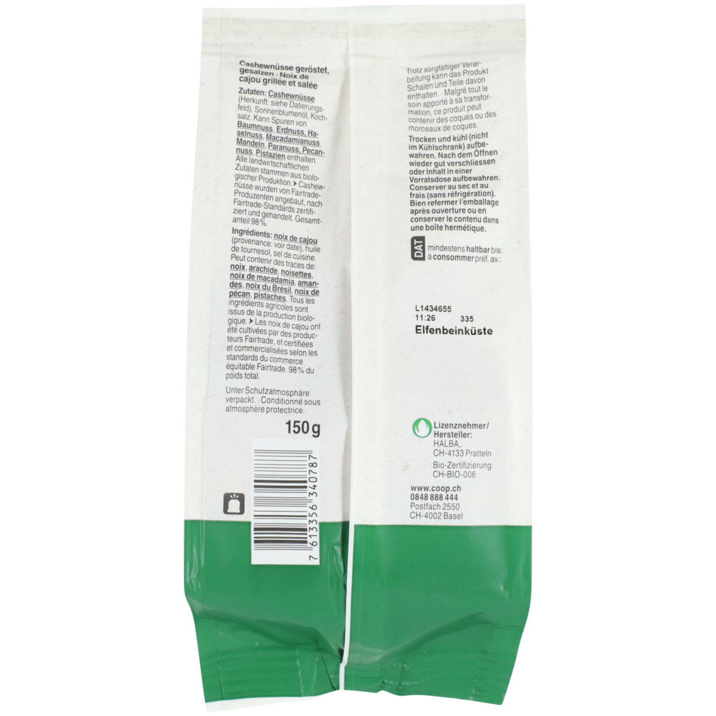 Naturaplan Bio Fairtrade Cashewnüsse gesalzen