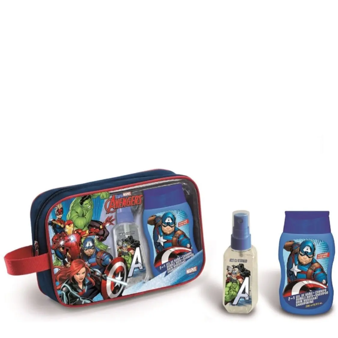 Marvel Heroes - Coffret Avengers Eau de Toilette 90ml & Bain Moussant-Shampooing- Coffret enfant