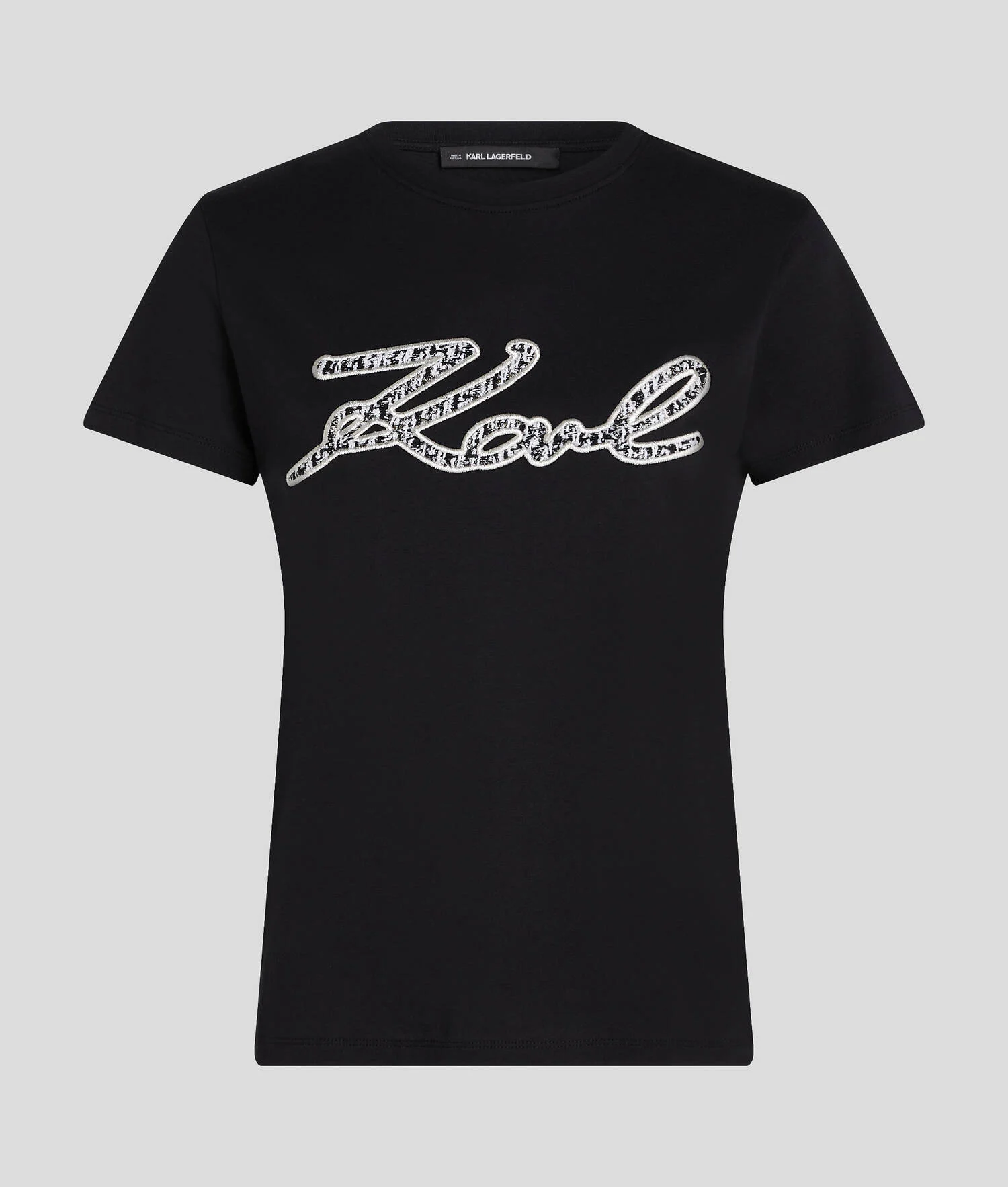 T-SHIRT EN BOUCLÉ KARL SIGNATURE