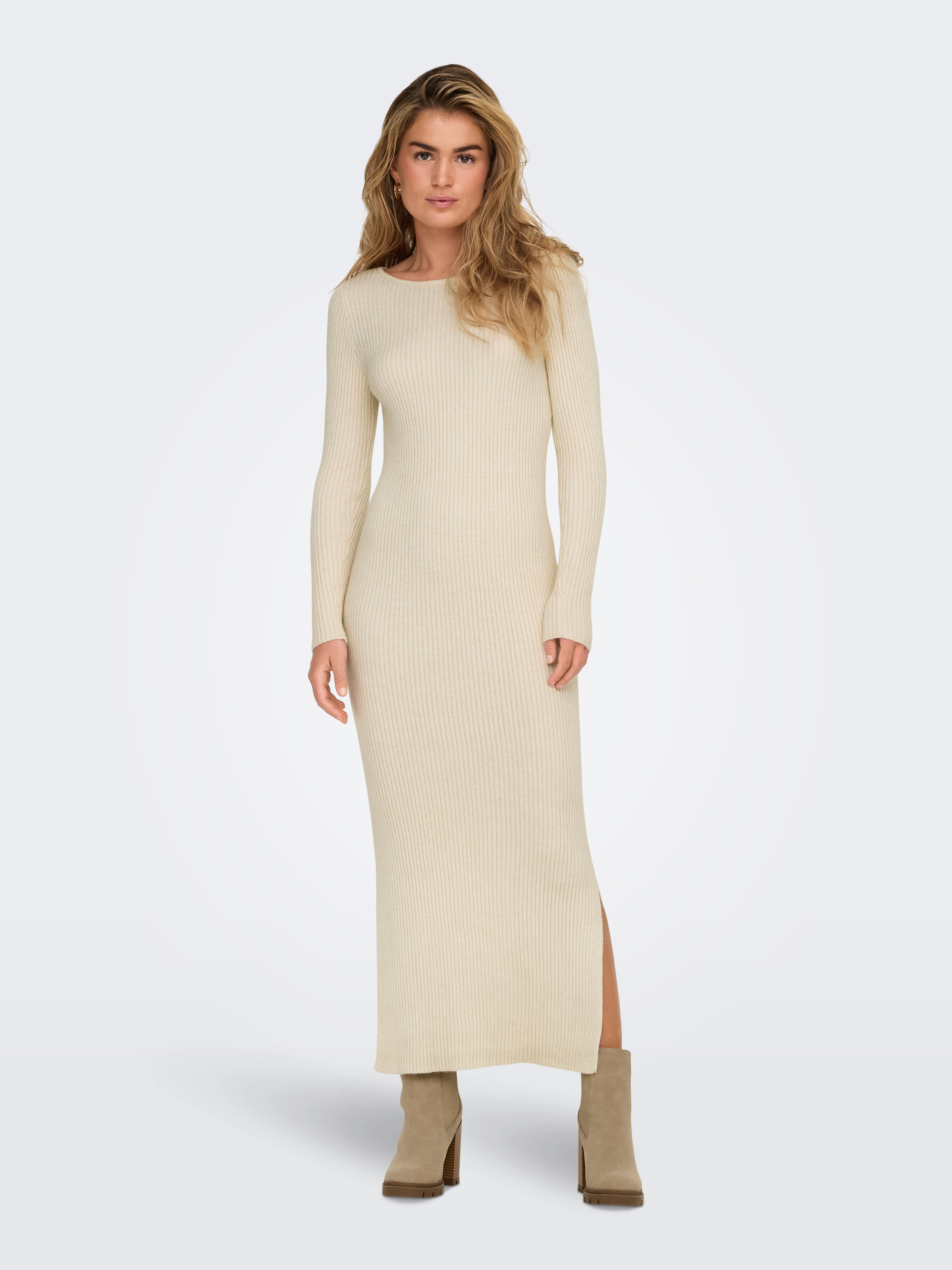 ONLKATIA Langes Kleid Whitecap Gray