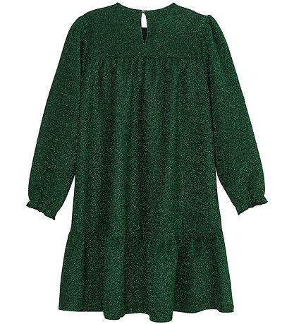 Creamie Kjole - Glitter - Pine Green
