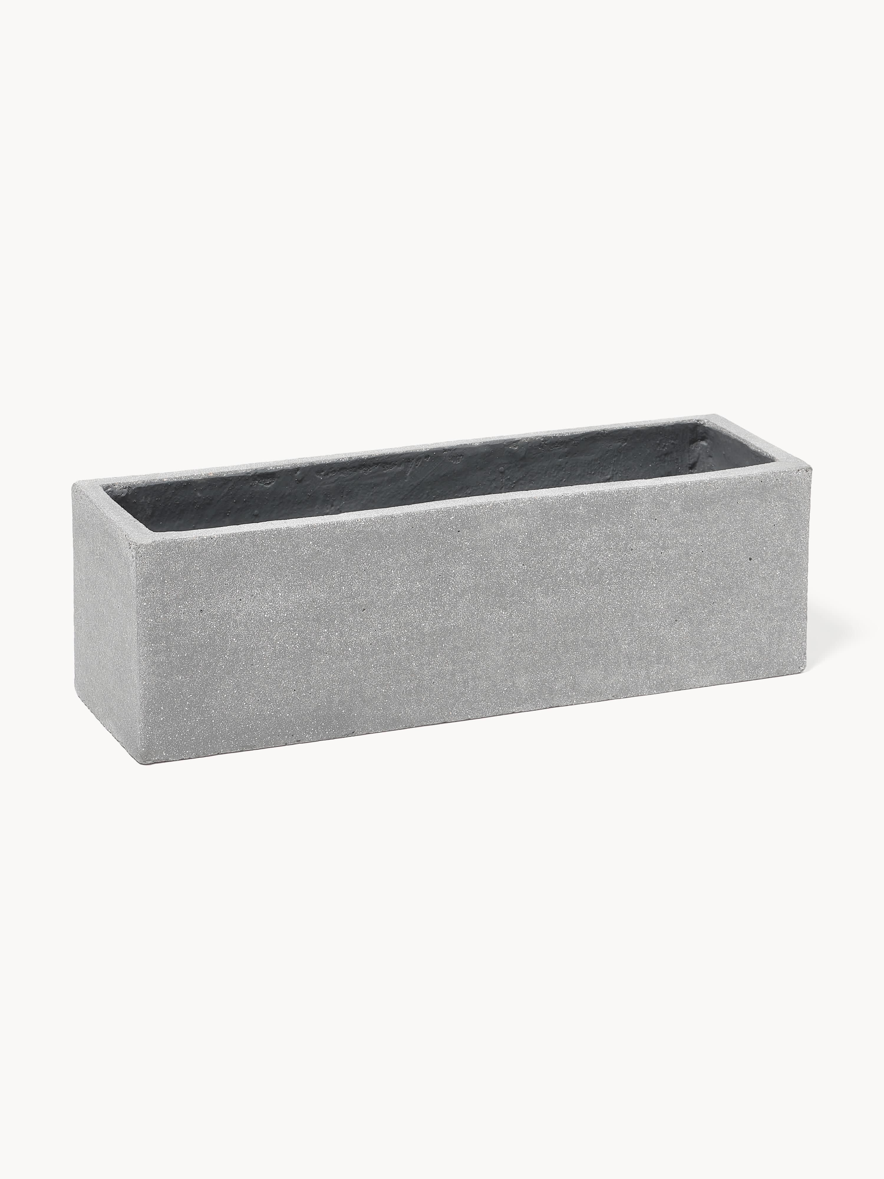 Outdoor plantenpot Tuscany van beton, H 19 cm