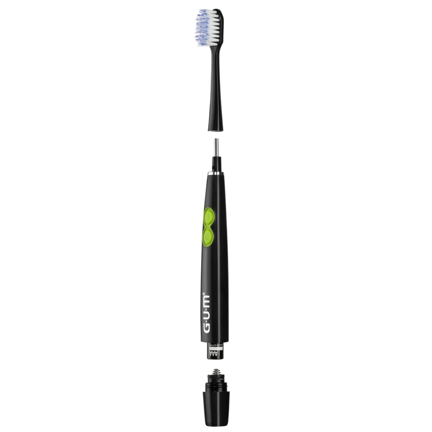 GUM Sonic Daily Soft hybrid batteritannbørste sort 1 stk