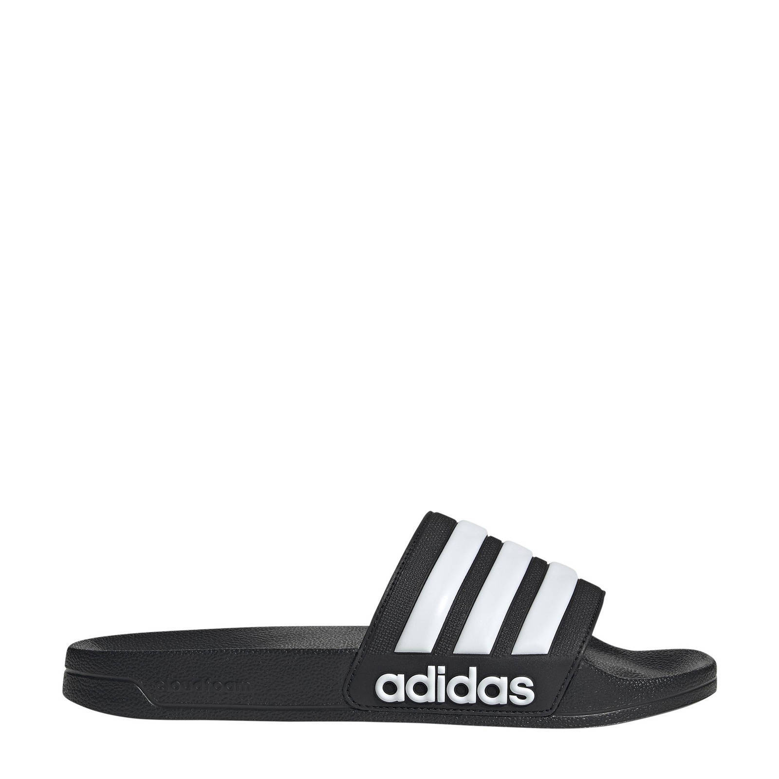 adidas Adilette Shower badslippers zwart/wit