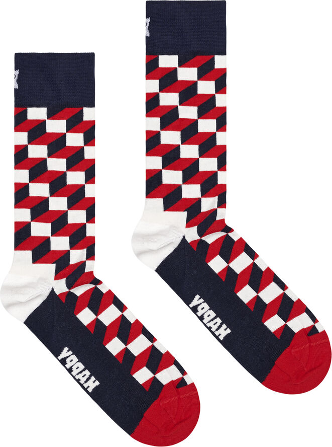 Happy Socks 4-Pack Classic Navy Socks Gift Set Navy