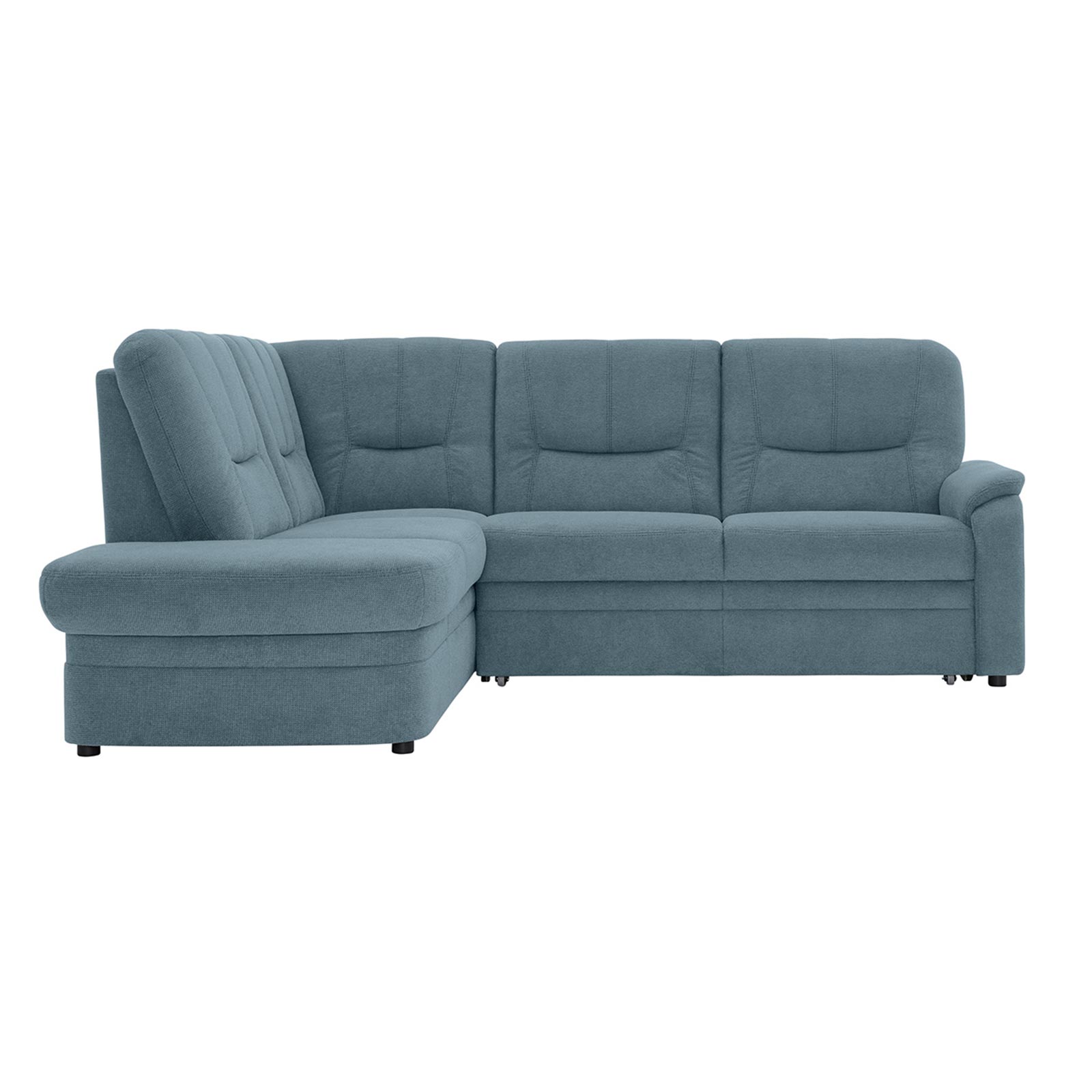 polsterpower Ecksofa - Belle ice - Basismodell - Ottomane links