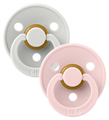 BIBS Smokk Colour 2-pack Lateks Størrelse 2, Haze/Blossom