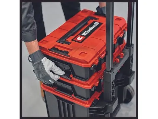 Einhell E-Case Tower, Sort, Rød, Polypropylen (PP), Varmeresistent, Splash resistant, 415 x 273 x 320 mm, 1,01 kg, 450 mm