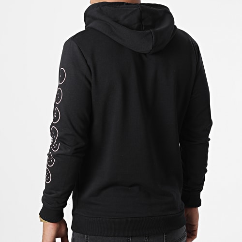Sweat Capuche Majin Chest Noir Rose