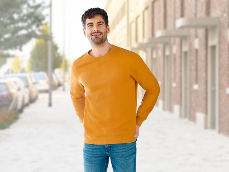 Sweater voor heren, katoen en polyester