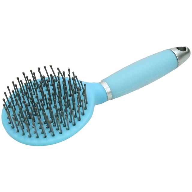 Staart & Manen Borstel Epplejeck Soft Gel Handvat Middenblauw-paars