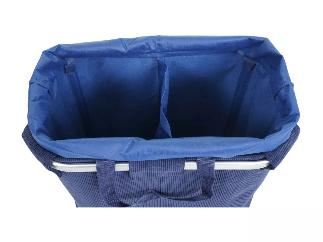Collecteur de linge MCW-C34, velours bleu