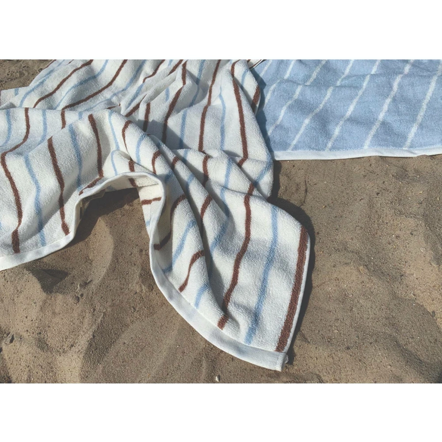 OYOY Handtuch Raita Towel - 100x150 cm caramel_ice_blue