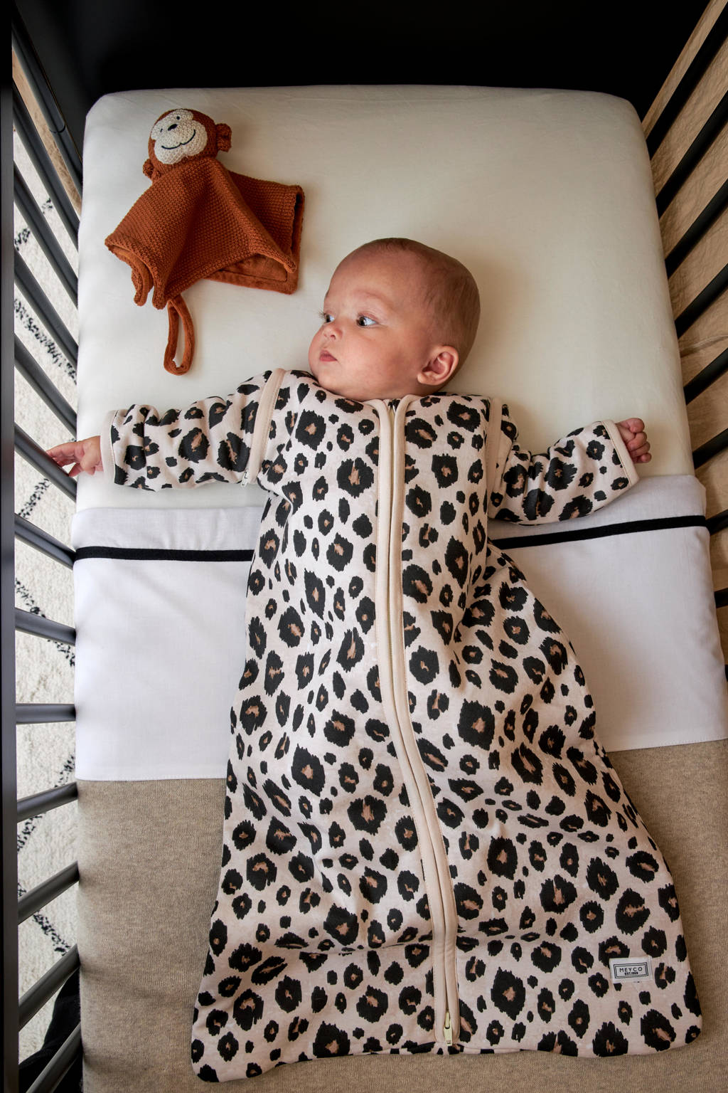 baby ledikantdeken Knit Basic 100x150 cm Sand Melange