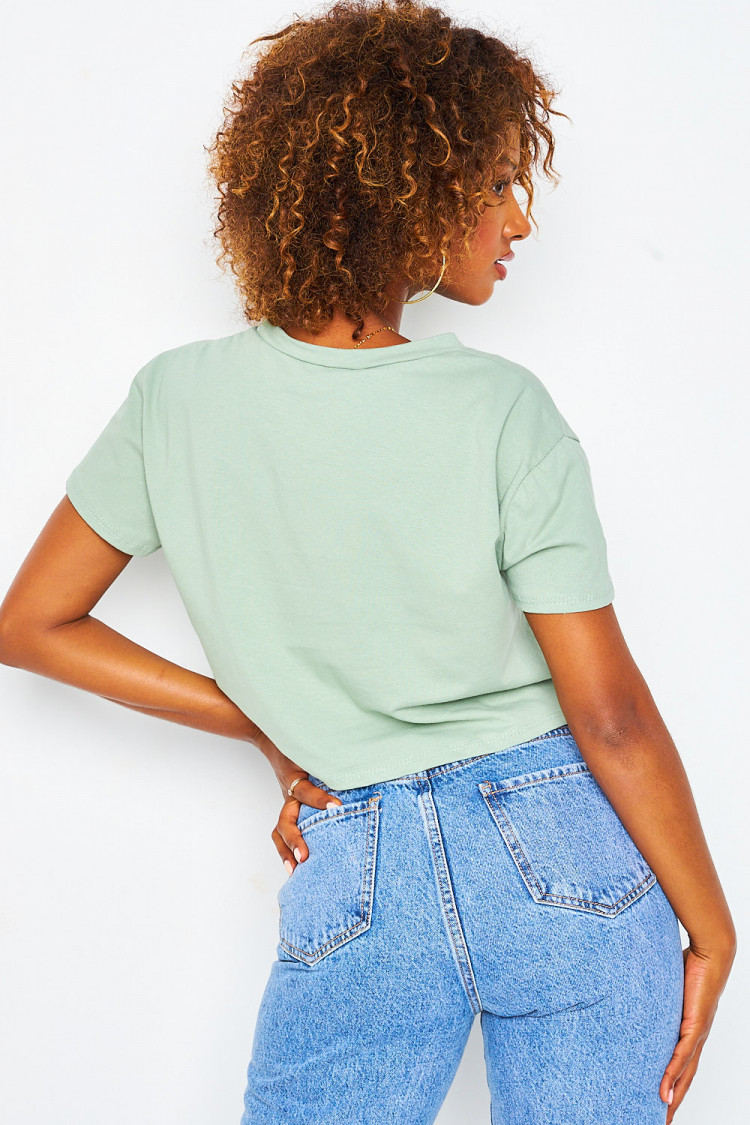 T-shirt large vert uni