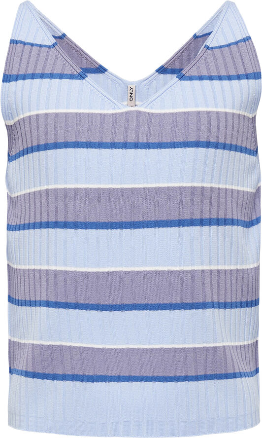ONLY KOGDEBBIE S/L STRIPE TOP KNT Clear sky/lavender frost/cloud danc