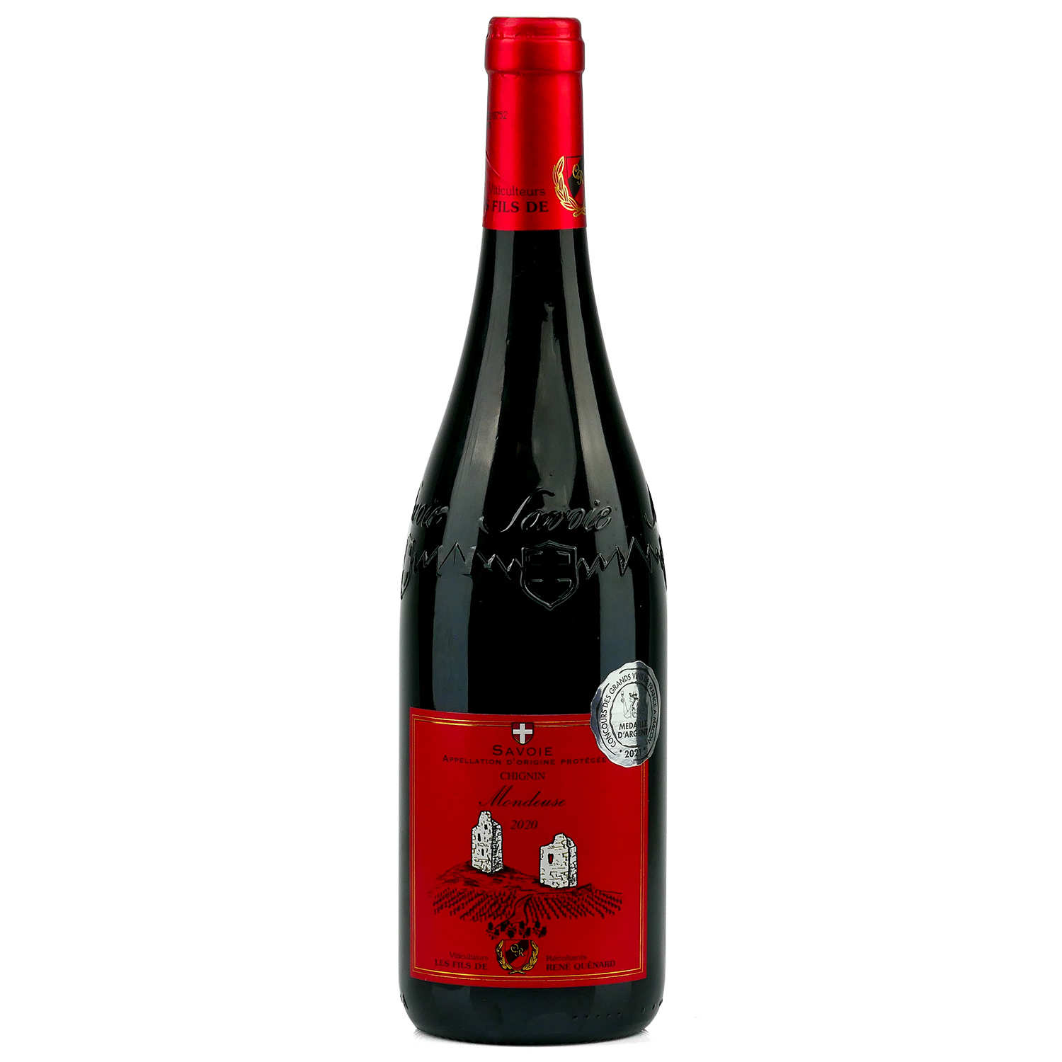 Chignin Mondeuse rouge - Vin rouge de Savoie - 12,5%