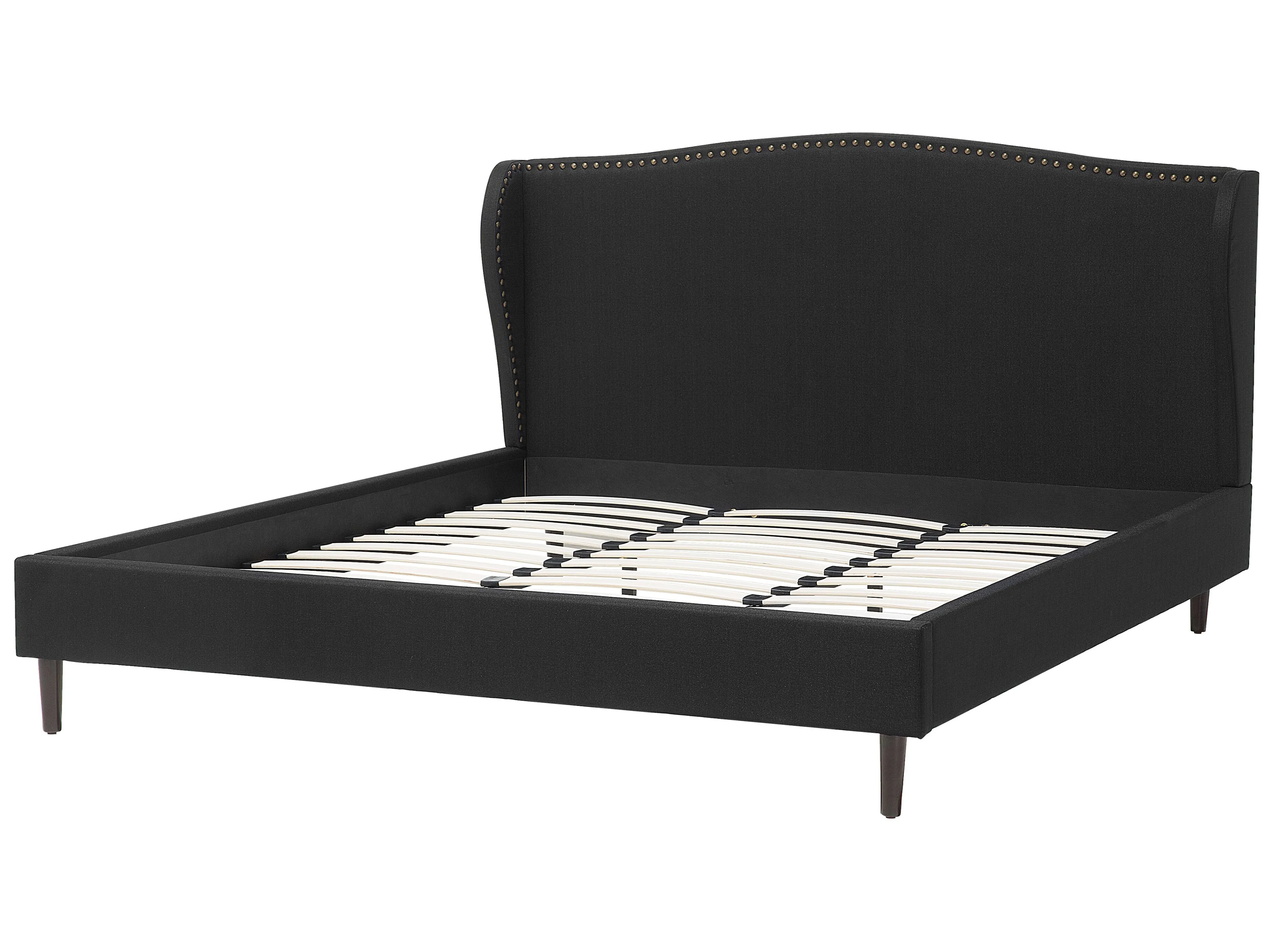 Bed Stof COLMAR 180 x 200 cm Zwart