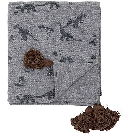 Bloomingville Decke - 160x130 cm - Bongo - Blau