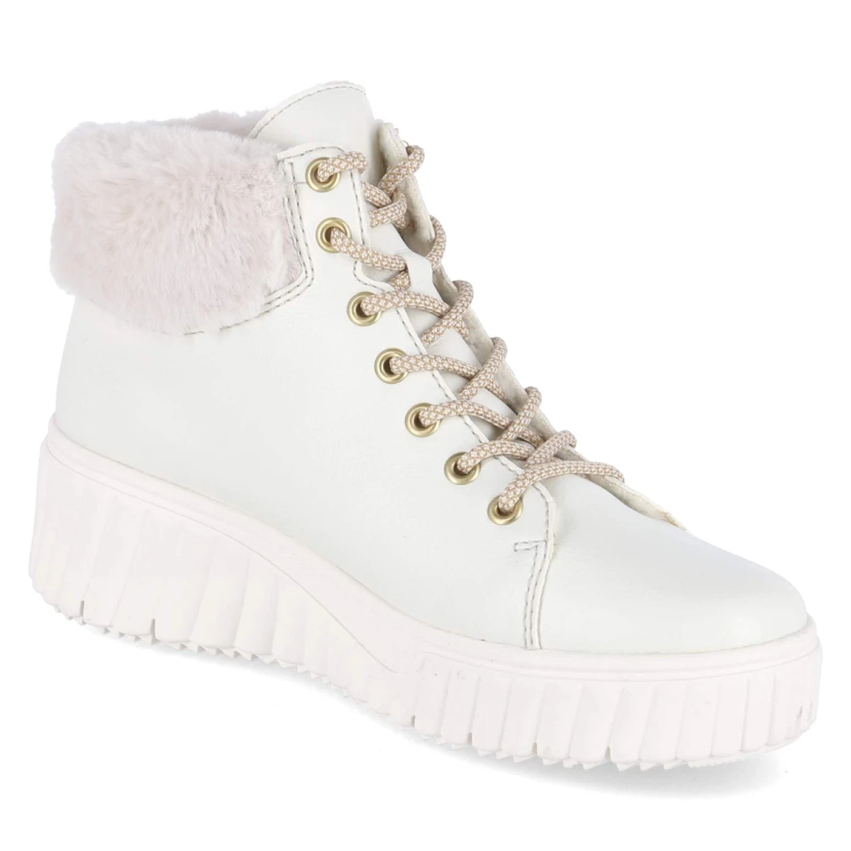 RiekerWinterstiefeletten - dirtywhite/offwhite