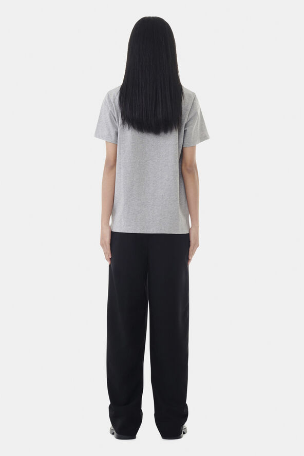 Ganni Basic Jersey Holiday Relaxed T-shir Paloma melange