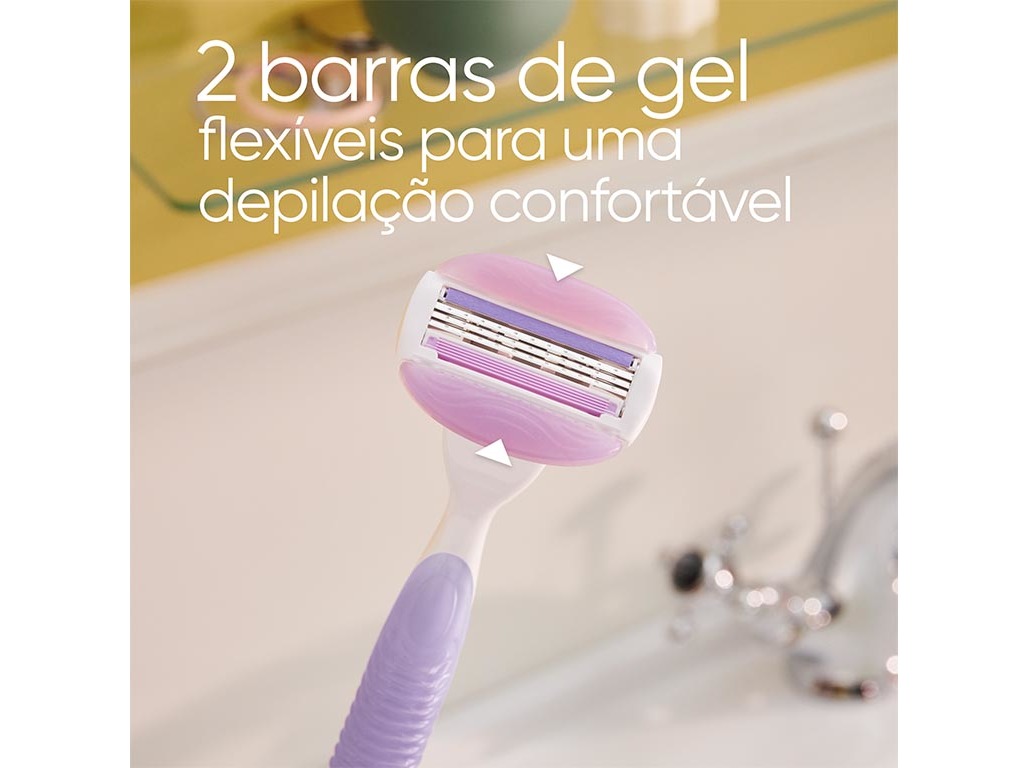 MÁQUINA DEPILATÓRIA COMFORTGLIDE BREEZE COM 4 RECARGAS VENUS