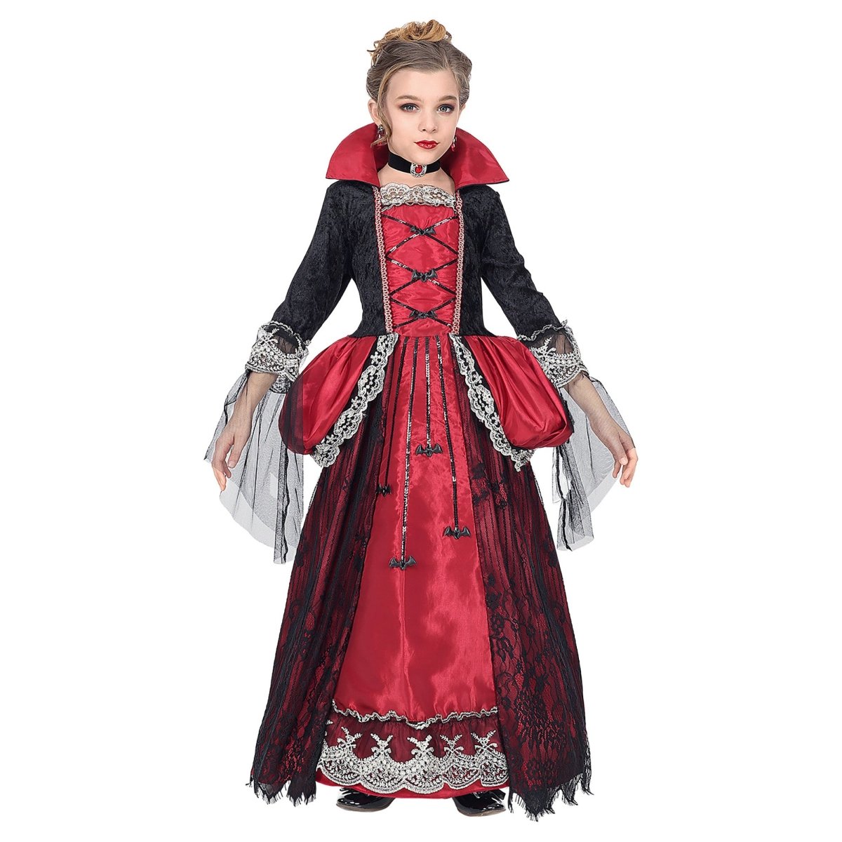 Halloween Jurk Meisje Vampier 3 delig