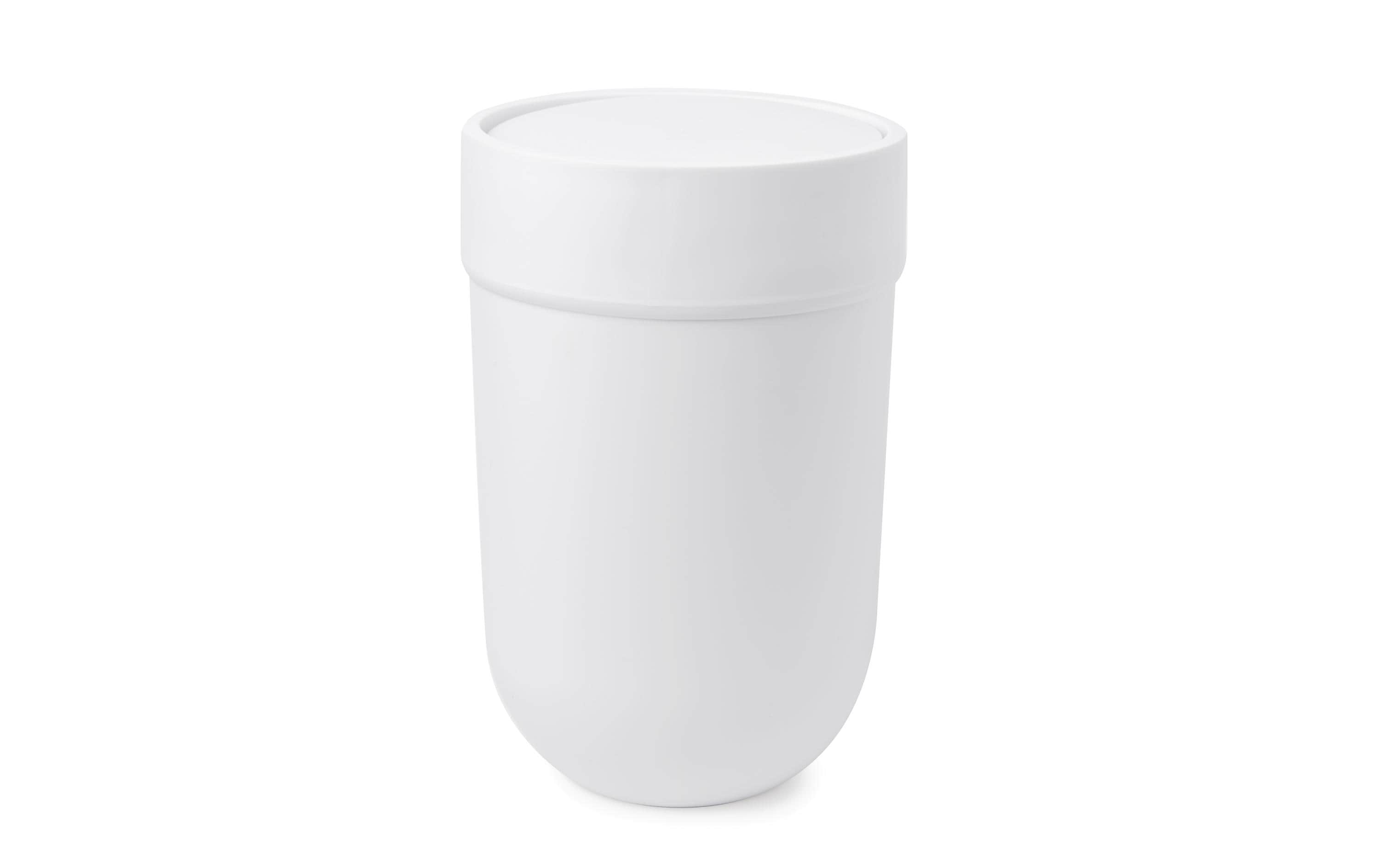 Kosmetikeimer Touch 6 l mit Schwingdeckel, WeissBadezimmer Eimer
