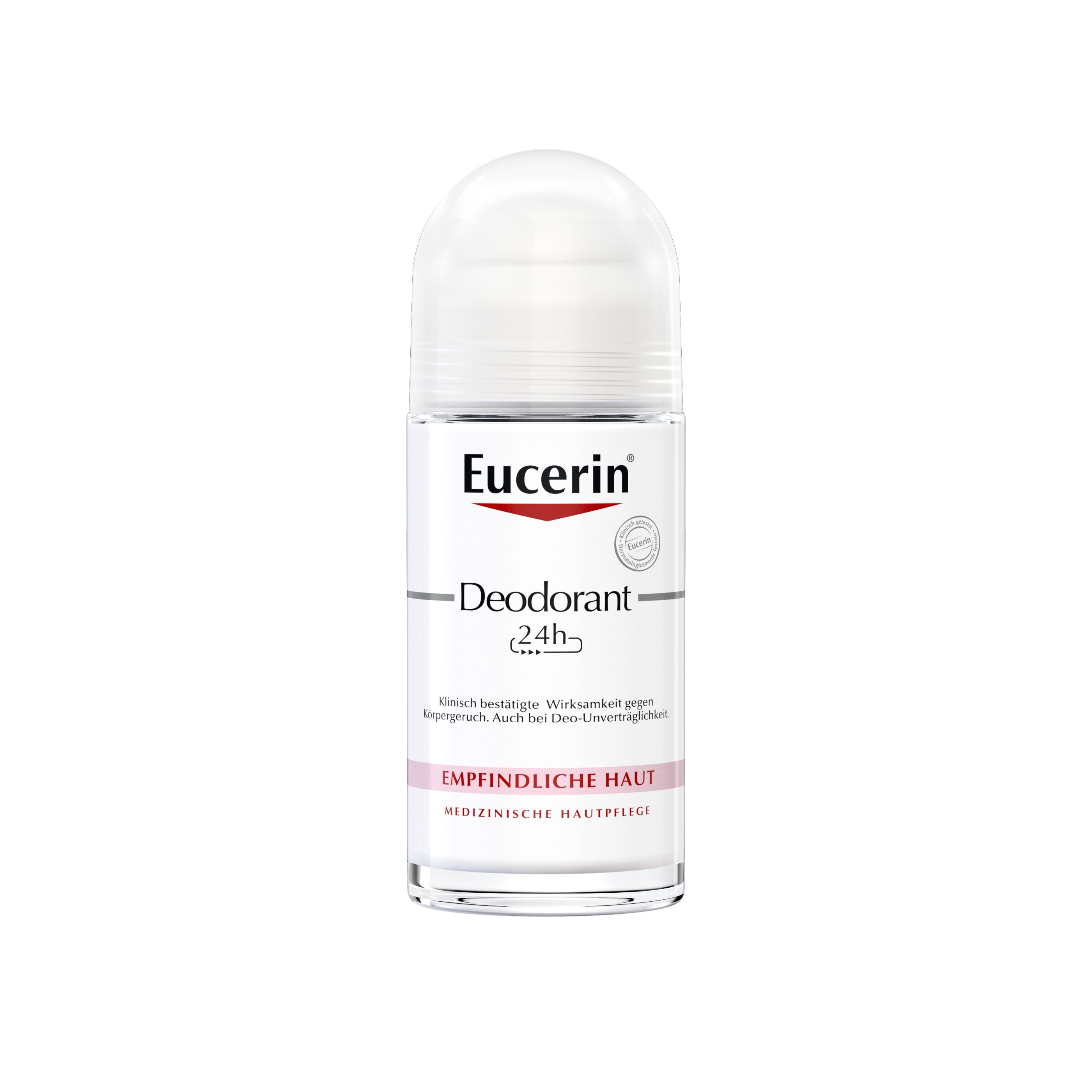 Eucerin Deodorant Empfindliche Haut 24h Roll-on – Deo Roller schützt empfindliche Haut vor Körpergeruch