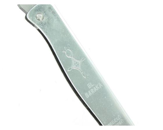 El Baraka 160 Carbone - Manche Acier Chromé Couteau de poche Le Thiers par Cognet Douk Douk