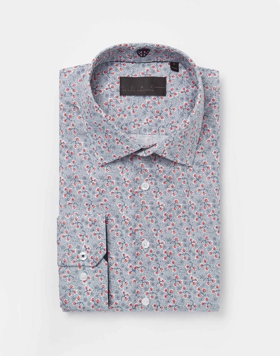 Chemise Motif Floral Japonais