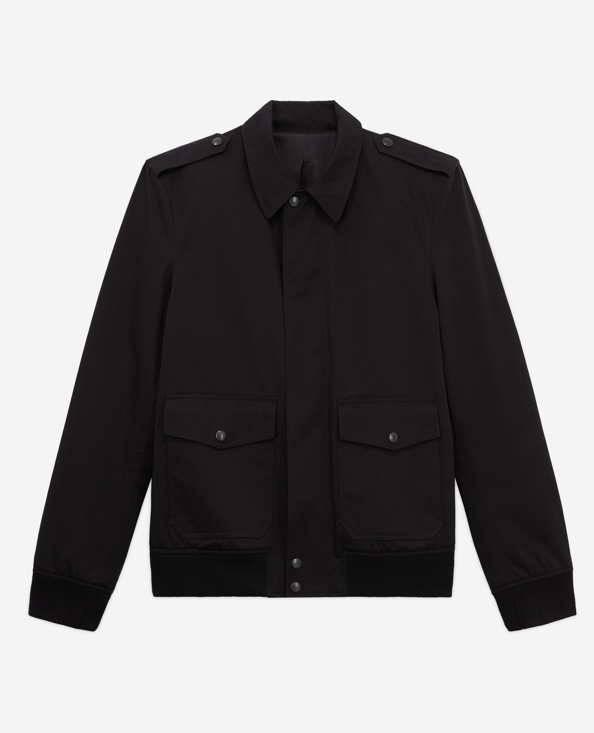 Blouson noir en coton