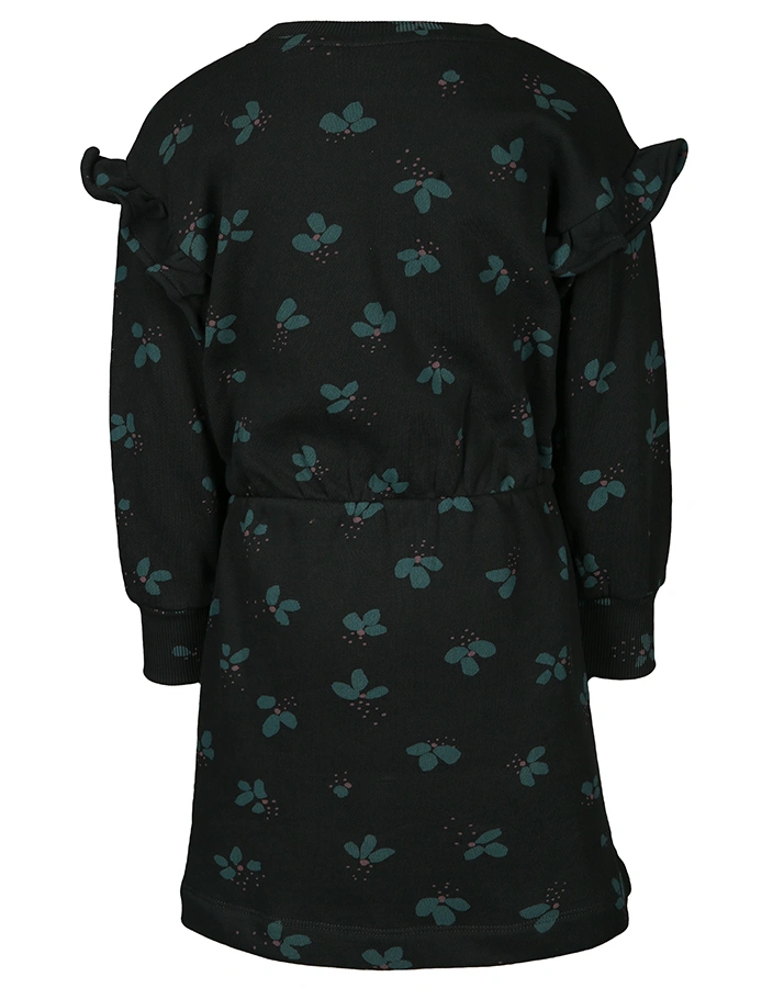 Sweat-Kleid ERIN PETALS mit Rüschen in anthrazit